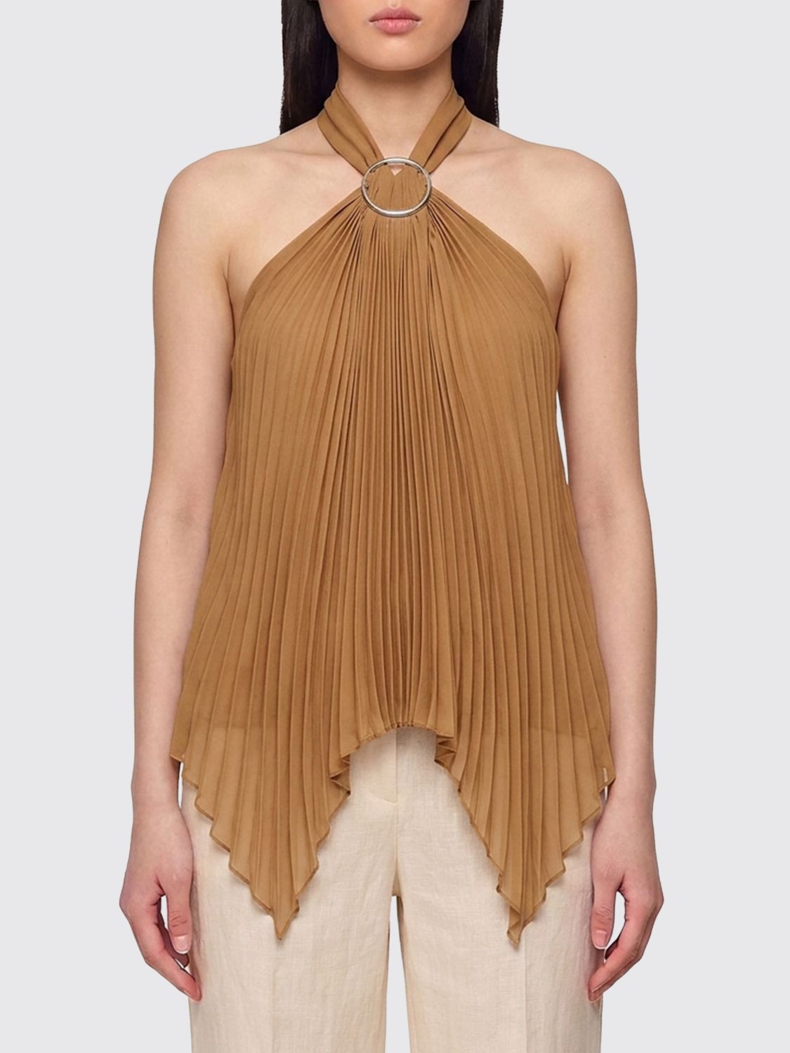 Max Mara Top Woman Brown MAX MARA