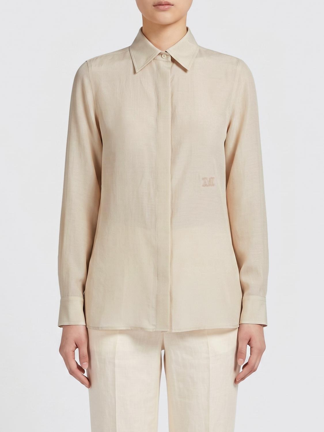 Max Mara Shirt Woman Beige MAX MARA