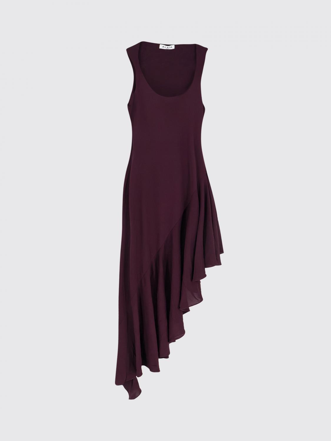 Alaia Dress Woman Burgundy ALAIA