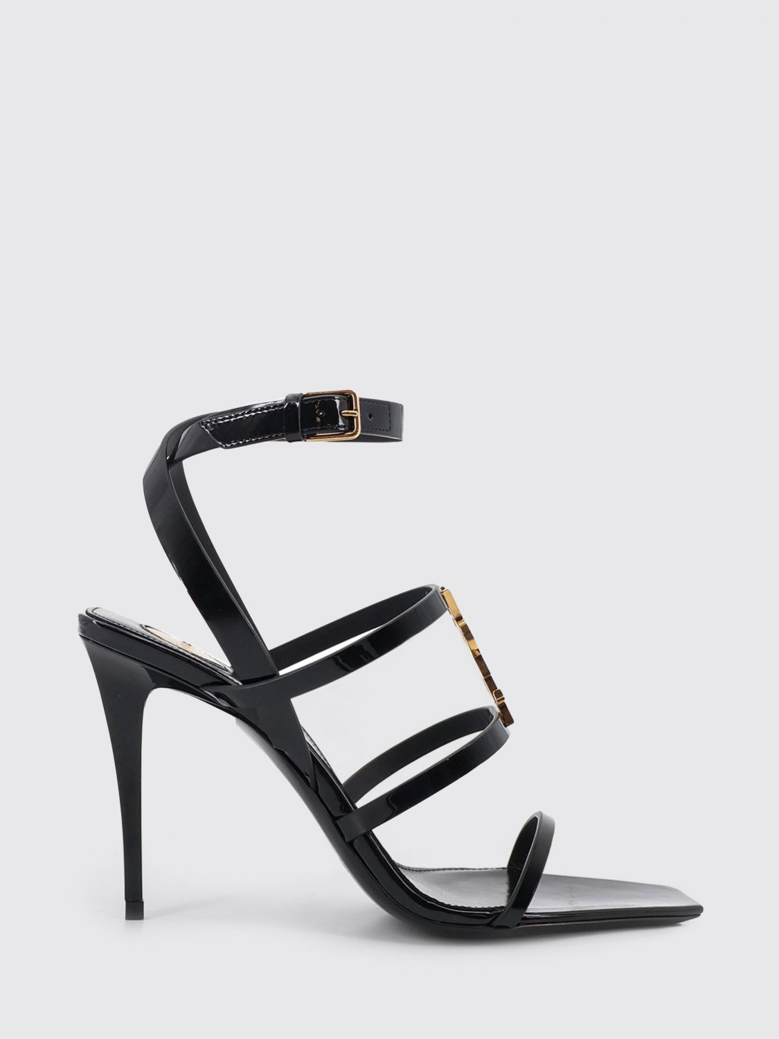 Saint Laurent Heeled Sandal Woman Black SAINT LAURENT