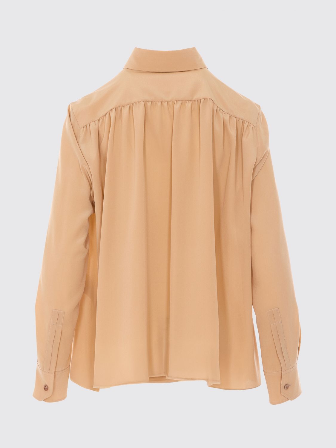Saint Laurent Shirt Woman Beige SAINT LAURENT