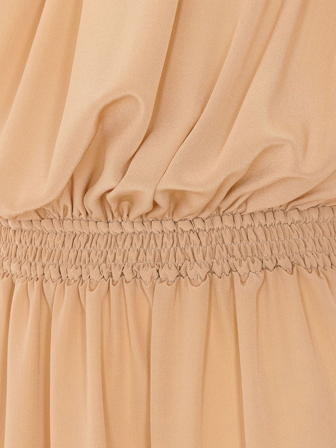 Saint Laurent Dress Woman Beige SAINT LAURENT