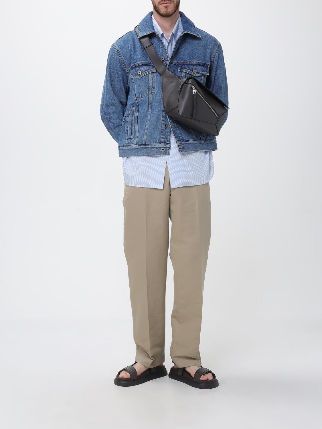 Loewe Shirt Men Gnawed Blue LOEWE