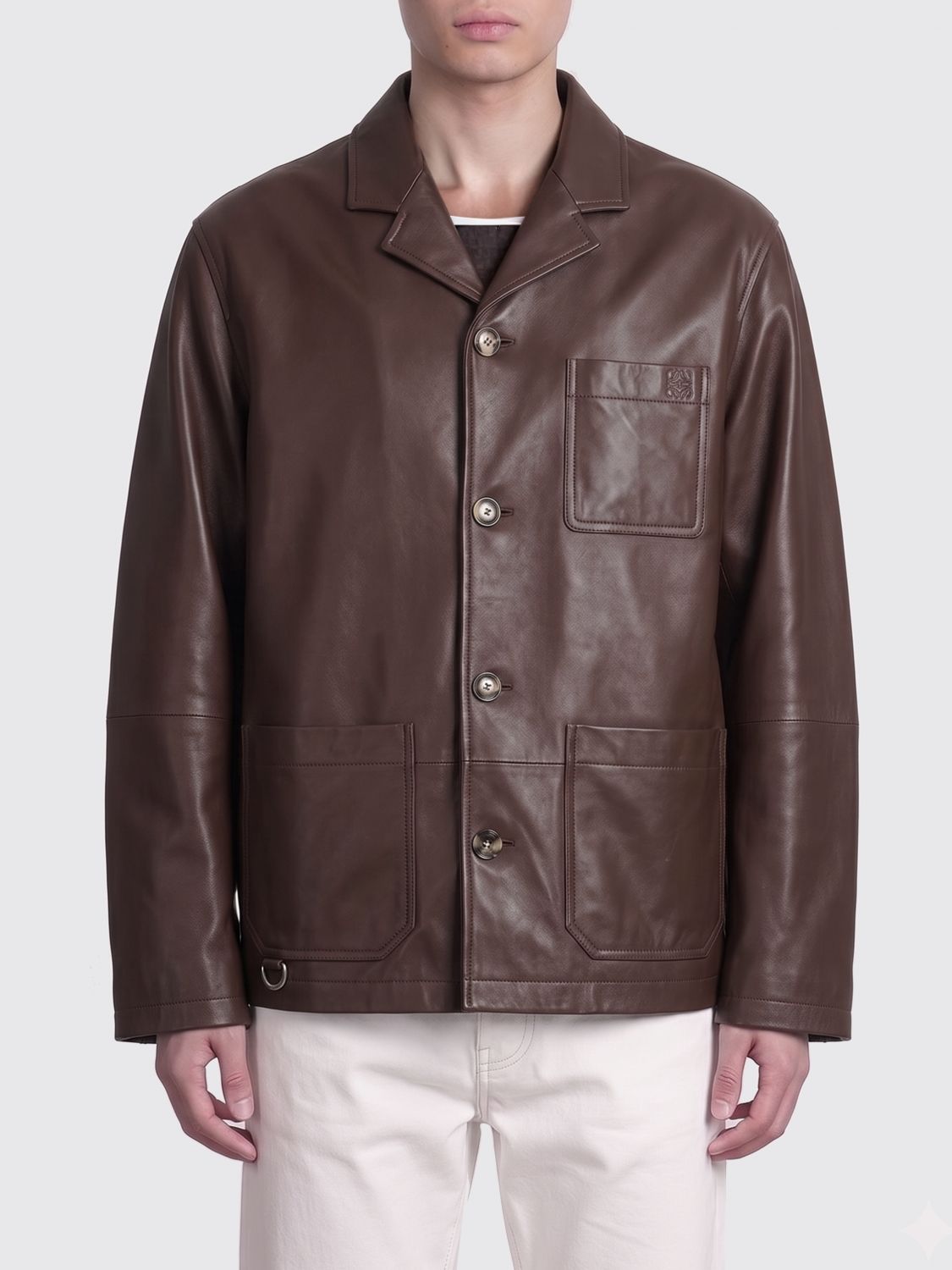 Loewe Jacket Men Brown LOEWE