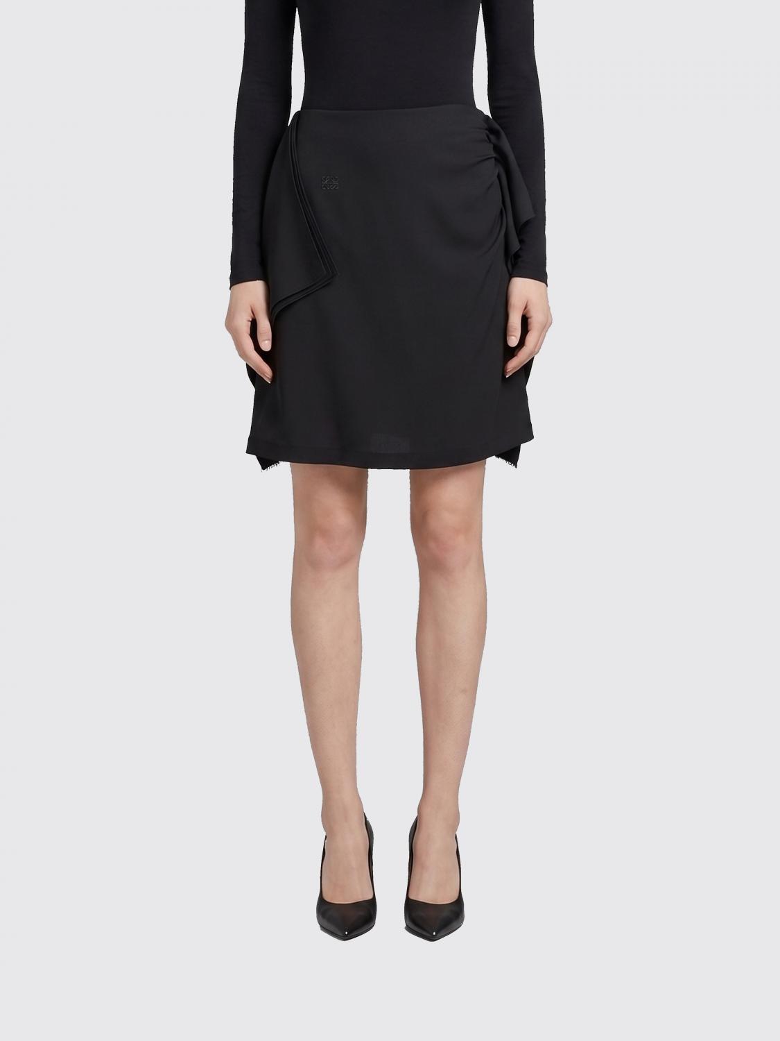 Loewe Skirt Woman Black LOEWE