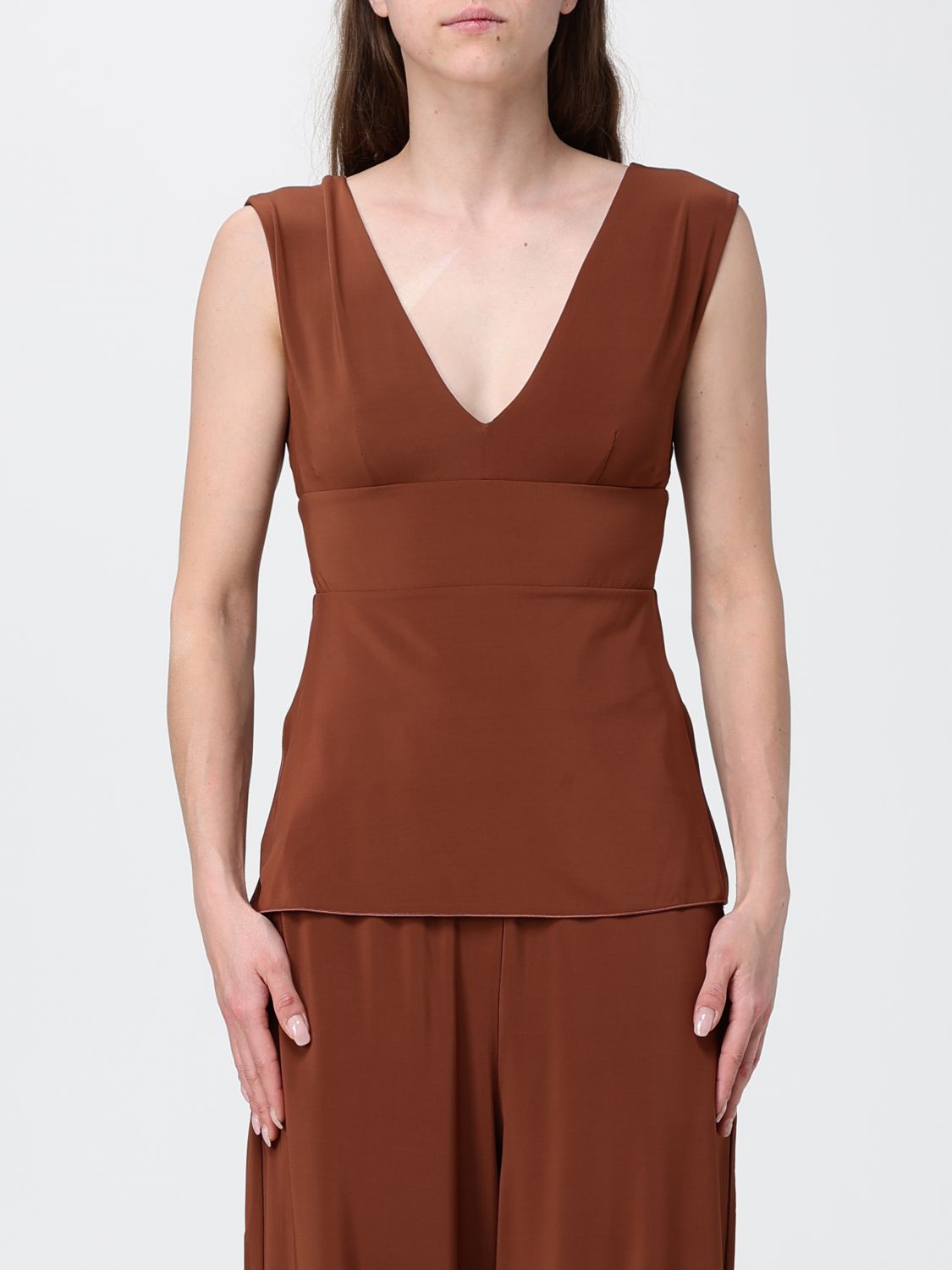 Max Mara Top Woman Brown MAX MARA