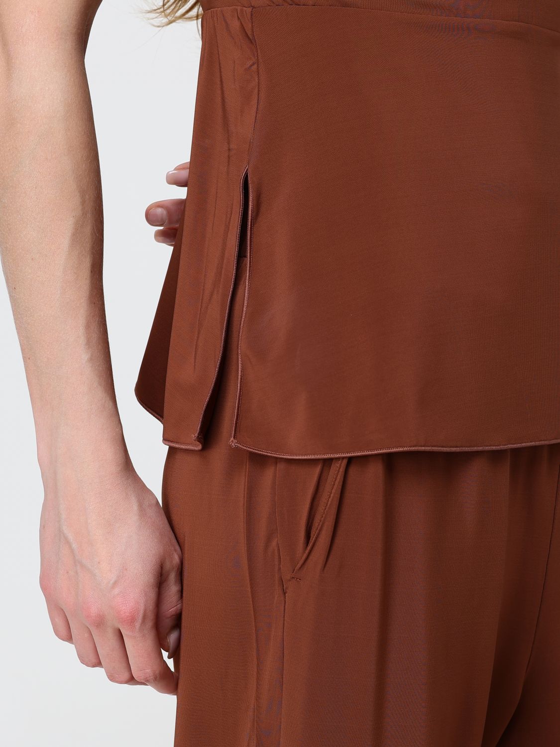 Max Mara Women Max Mara Oblare V-Neck Sleeveless Top In Stretch Viscose MAX MARA
