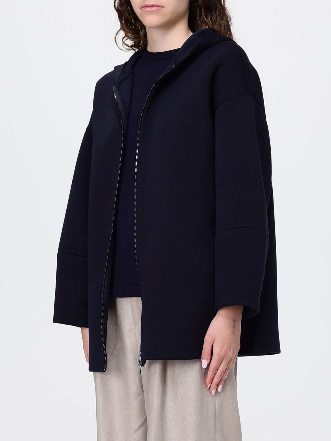 Max Mara Sweatshirt Woman Blue 1 MAX MARA