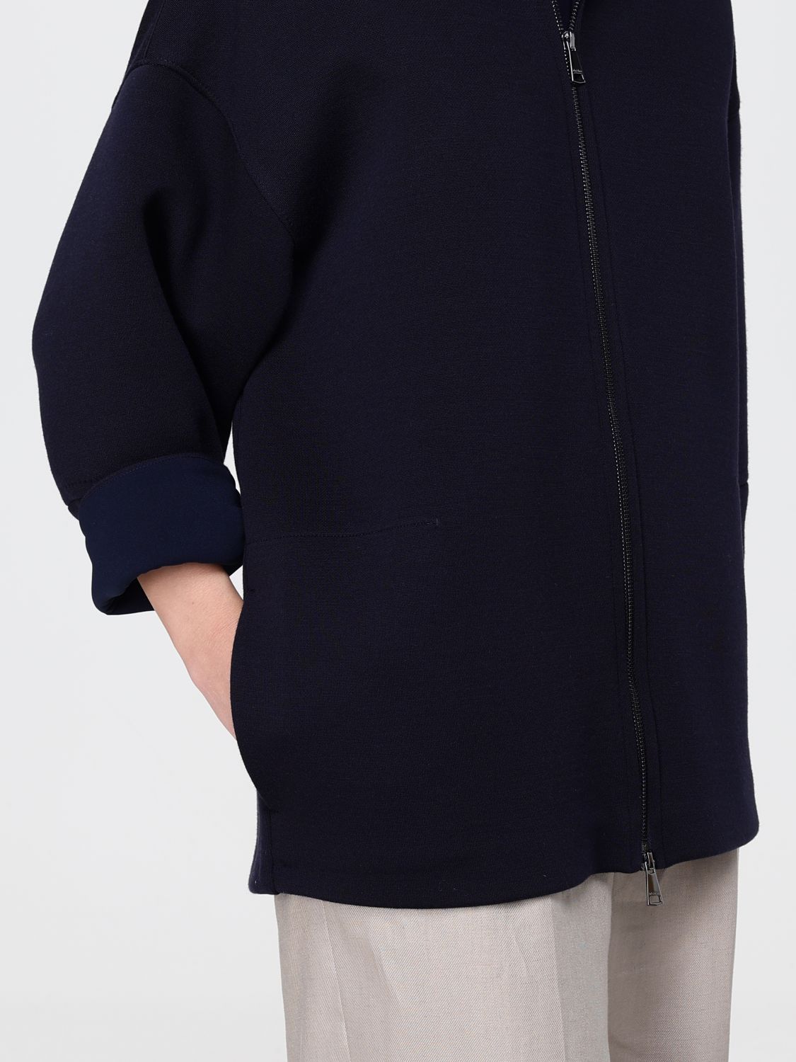 Max Mara Sweatshirt Woman Blue 1 MAX MARA