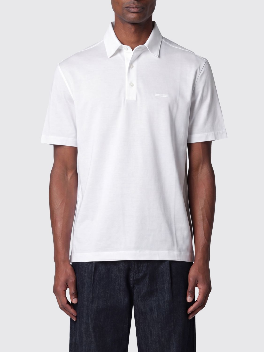 Zegna Polo Shirt Men White ZEGNA