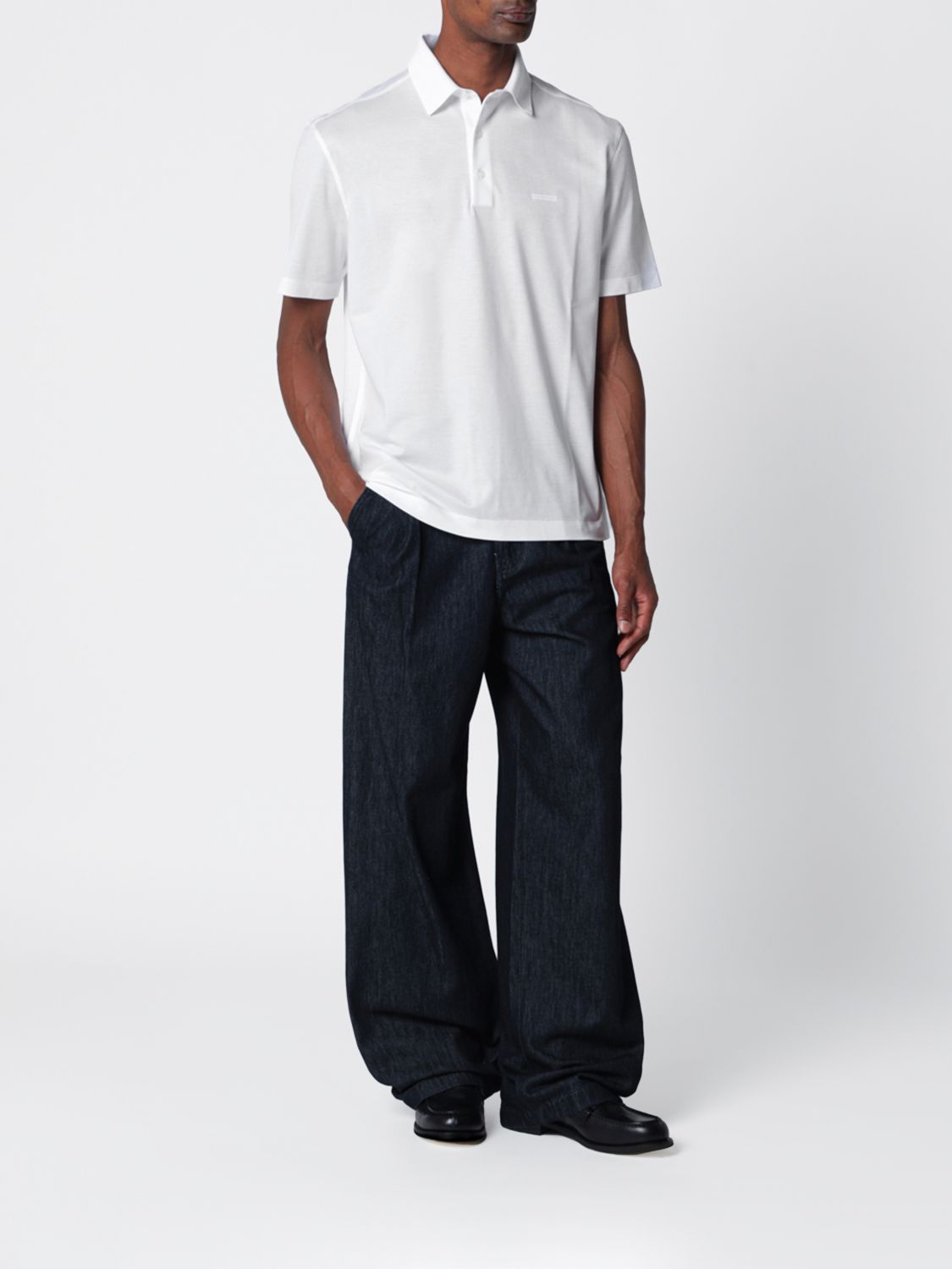 Zegna Polo Shirt Men White ZEGNA