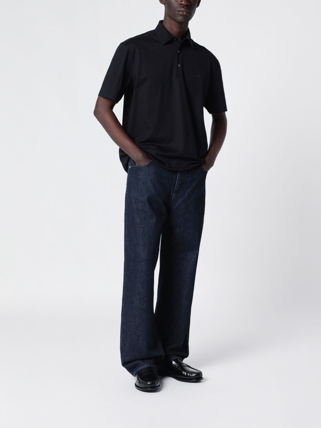Zegna Polo Shirt Men Blue ZEGNA