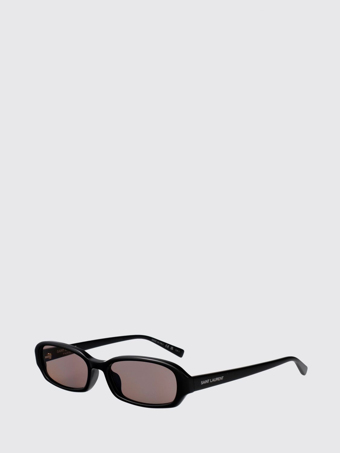 Saint Laurent Women Rectangular Saint Laurent Sunglasses In Tortoiseshell Acetate With Logo SAINT LAURENT