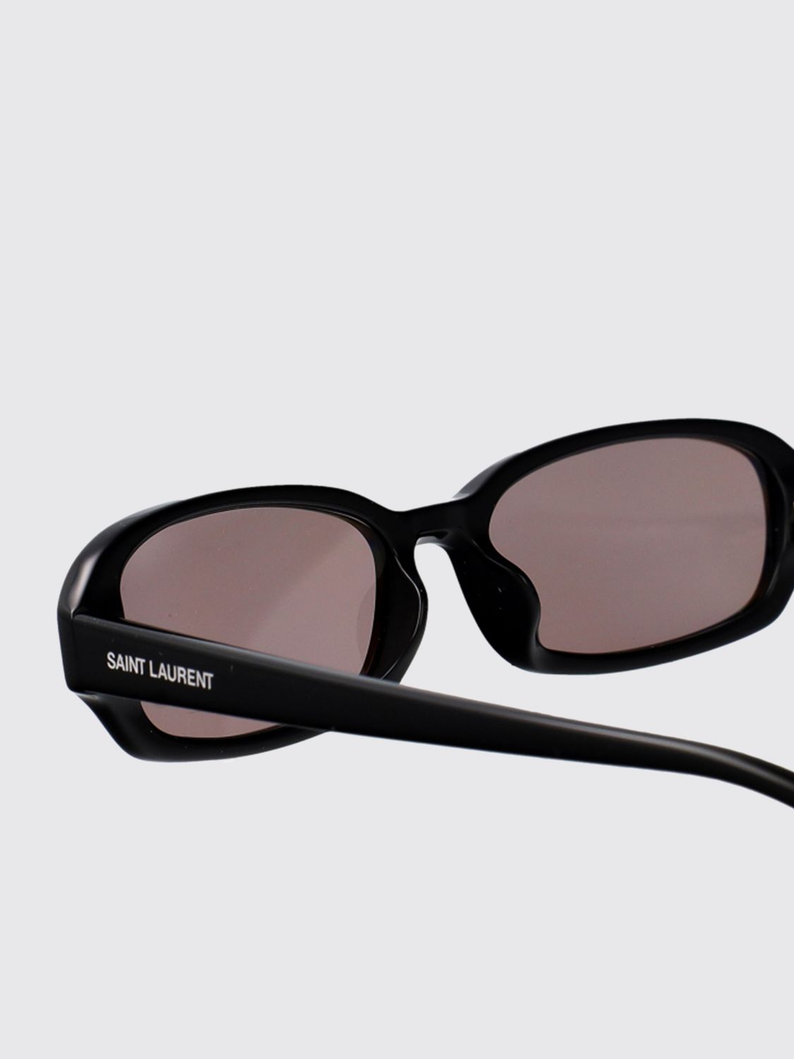 Saint Laurent Women Rectangular Saint Laurent Sunglasses In Tortoiseshell Acetate With Logo SAINT LAURENT