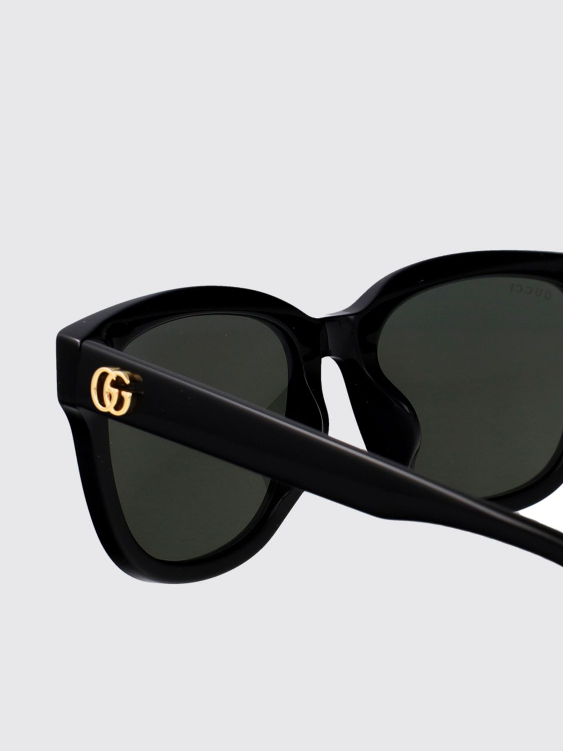 Gucci Women Gucci Cat-Eye Acetate Sunglasses With Gg Monogram And Dark Lenses GUCCI
