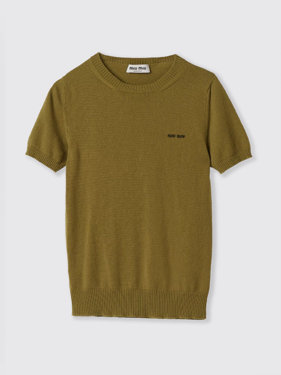 Miu Miu Sweater Woman Green MIU MIU