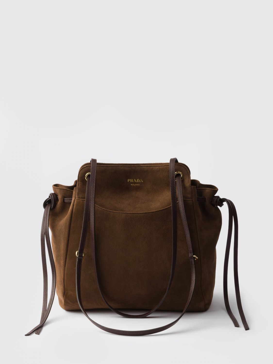 Prada Shoulder Bag Woman Brown PRADA
