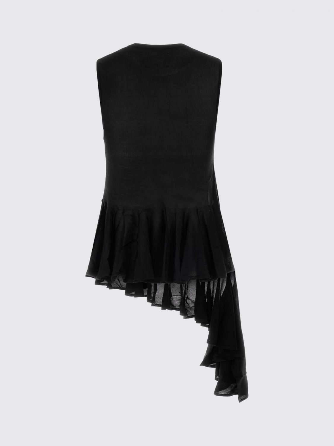 Alai�A Women Crew Neck Asymmetrical Knit Top Alaia In Viscose ALAIA
