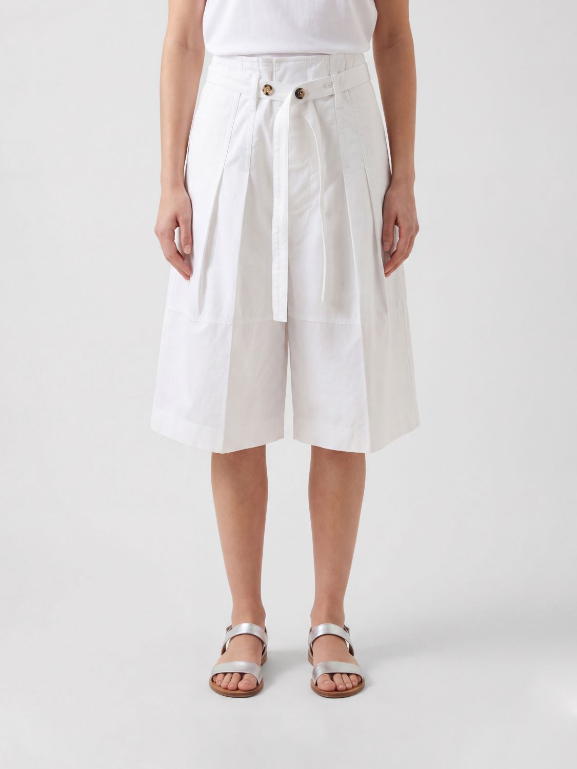 Bottega Veneta Shorts Woman White BOTTEGA VENETA