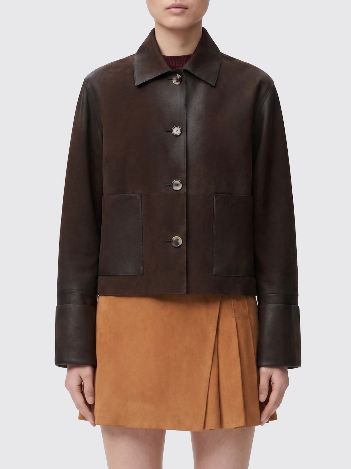 Loewe Jacket Woman Brown LOEWE