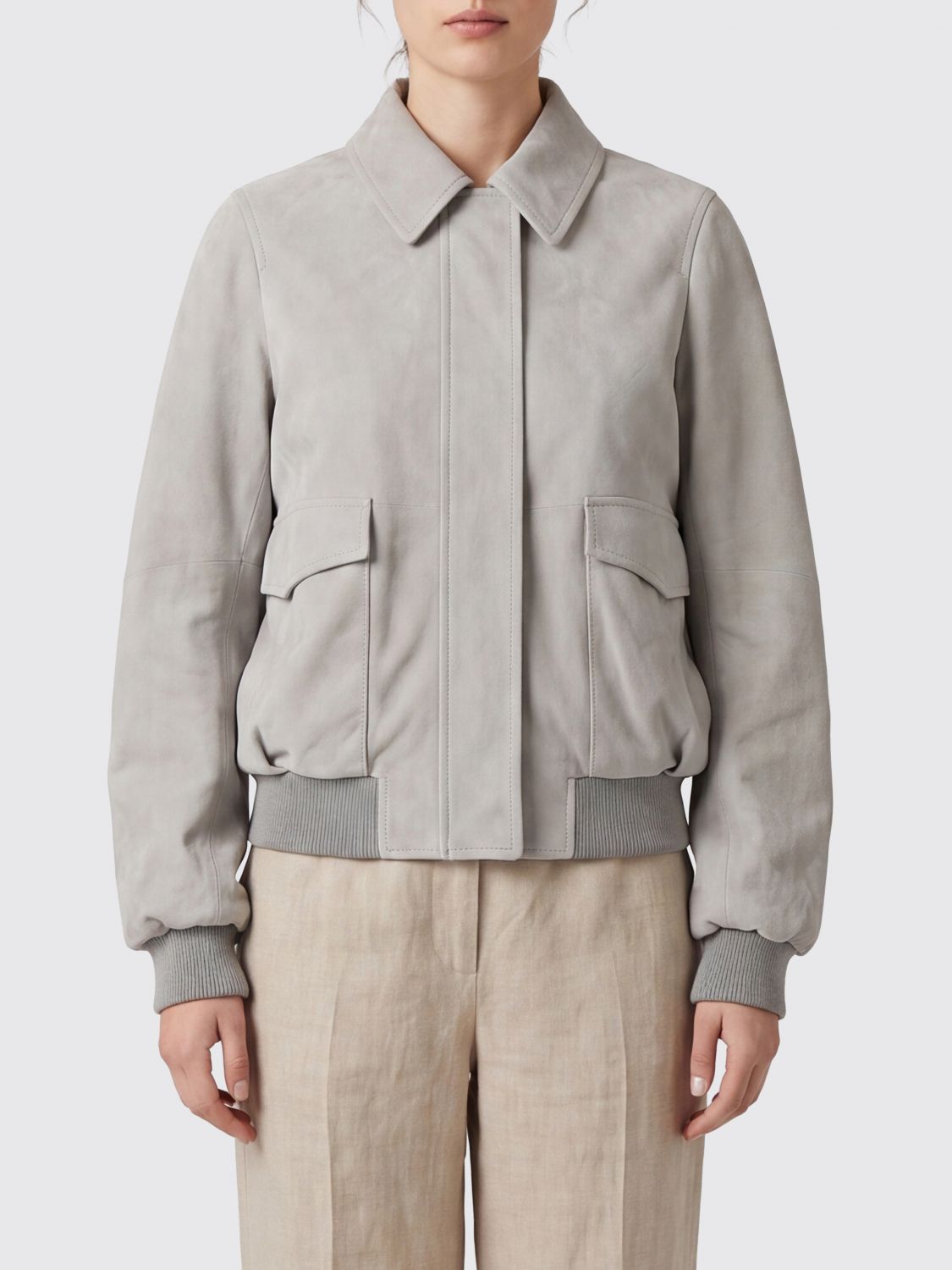 Loewe Jacket Woman Grey LOEWE