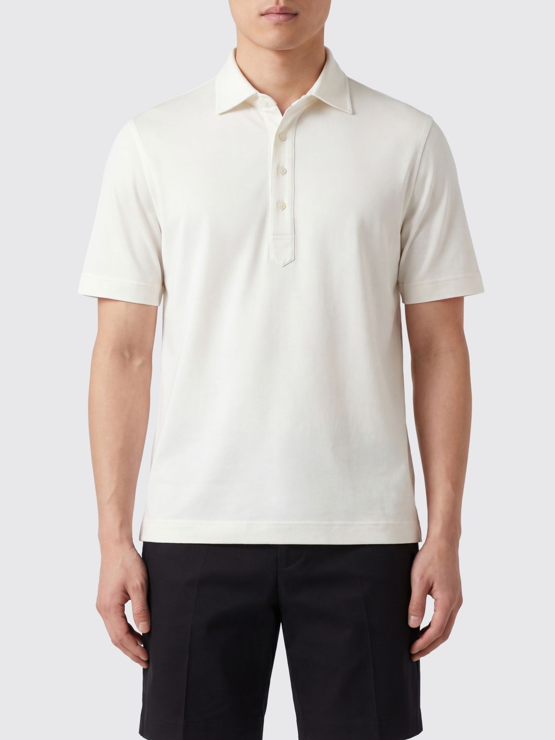 Zegna Polo Shirt Men White ZEGNA