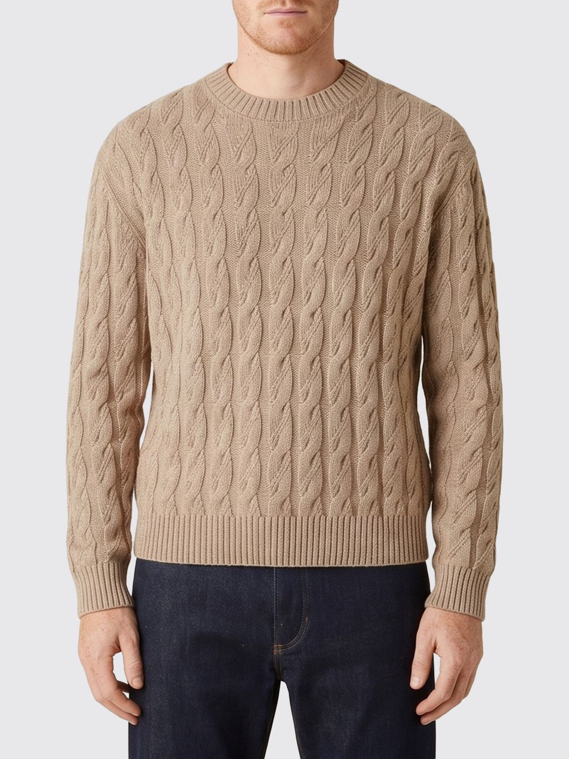 Zegna Sweater Men Nude ZEGNA