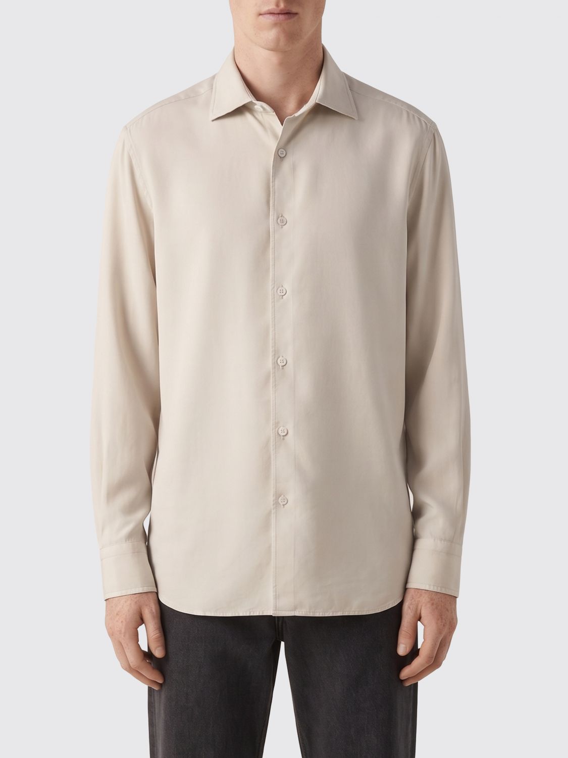 Zegna Shirt Men Nude ZEGNA