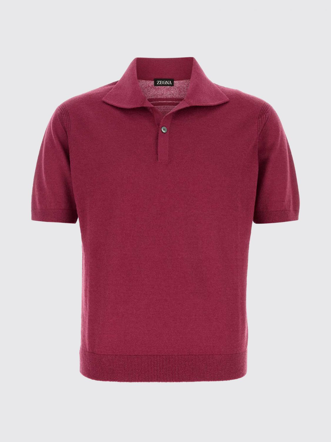 Zegna Polo Shirt Men Crimson ZEGNA