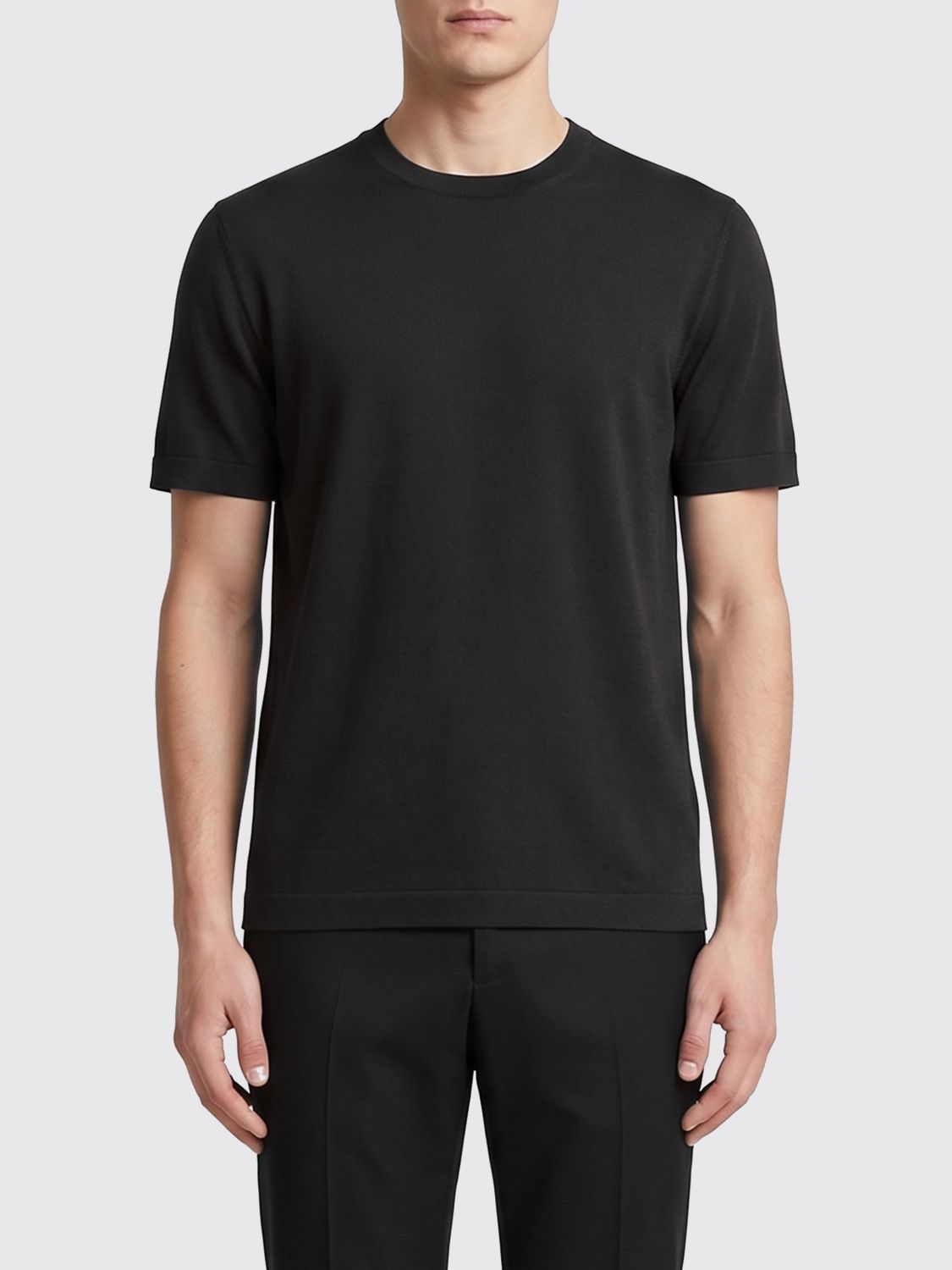 Zegna T-Shirt Men Black ZEGNA