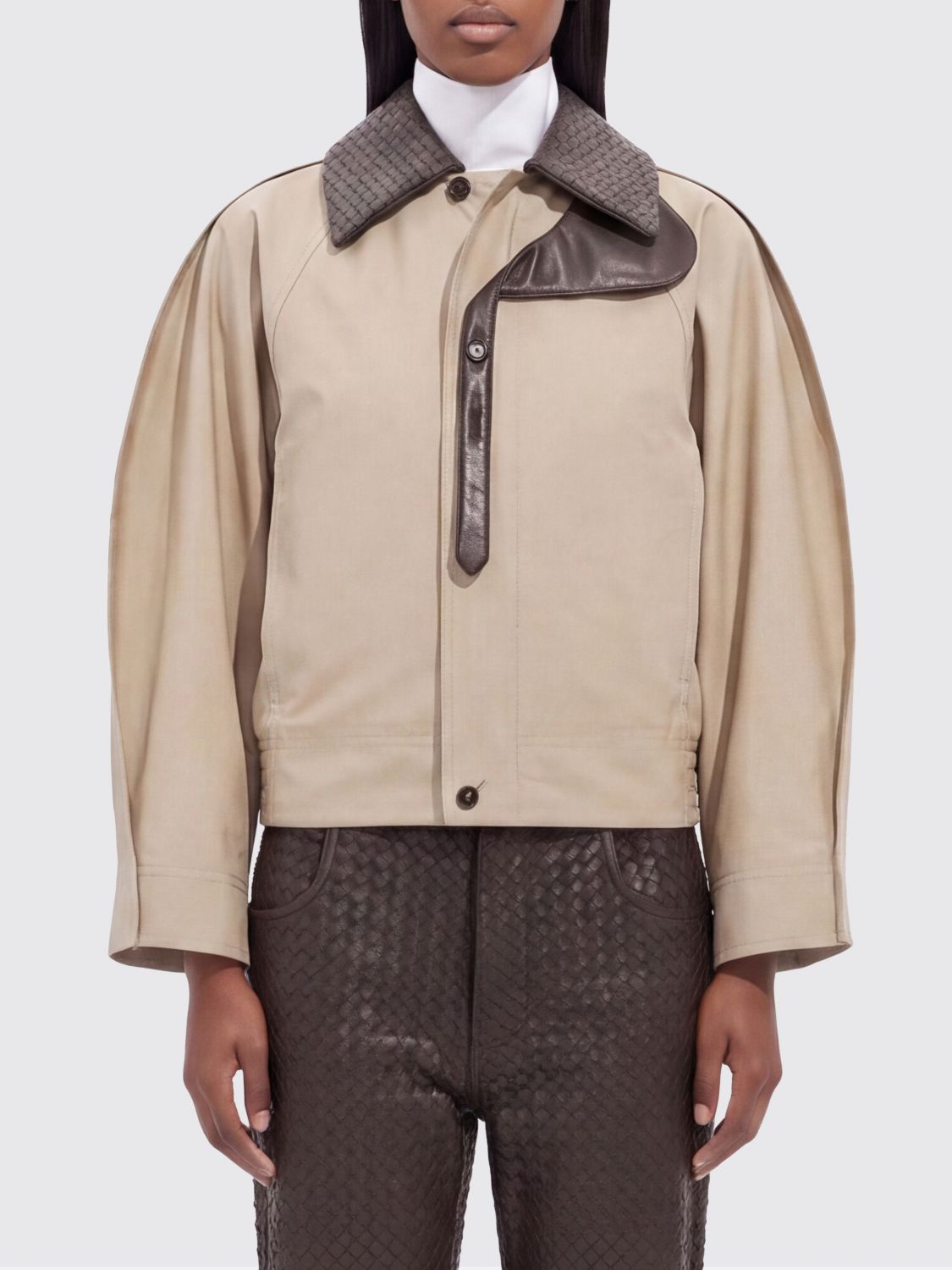 Bottega Veneta Jacket Woman Sand BOTTEGA VENETA