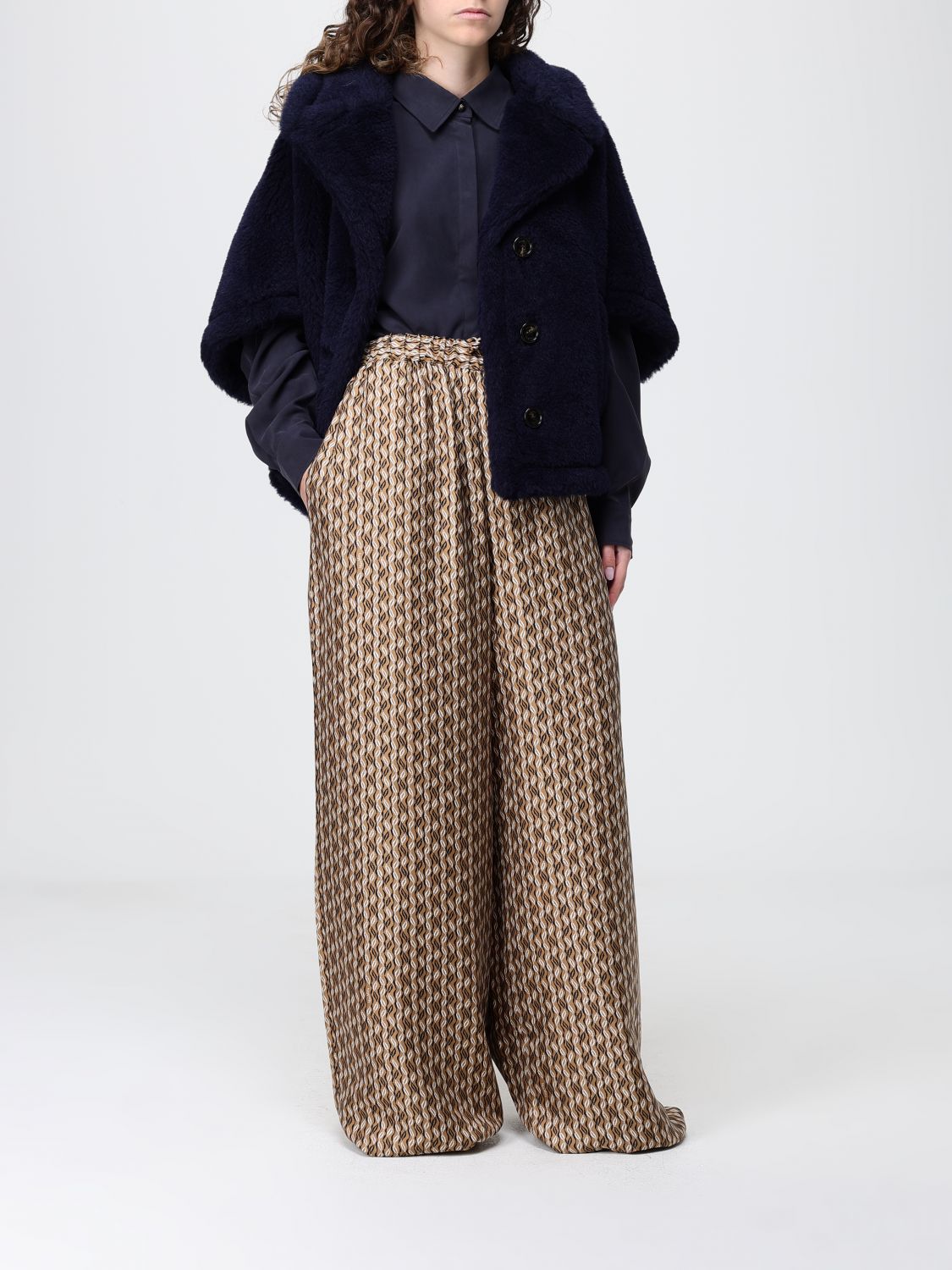 Max Mara Pants Woman Brown MAX MARA