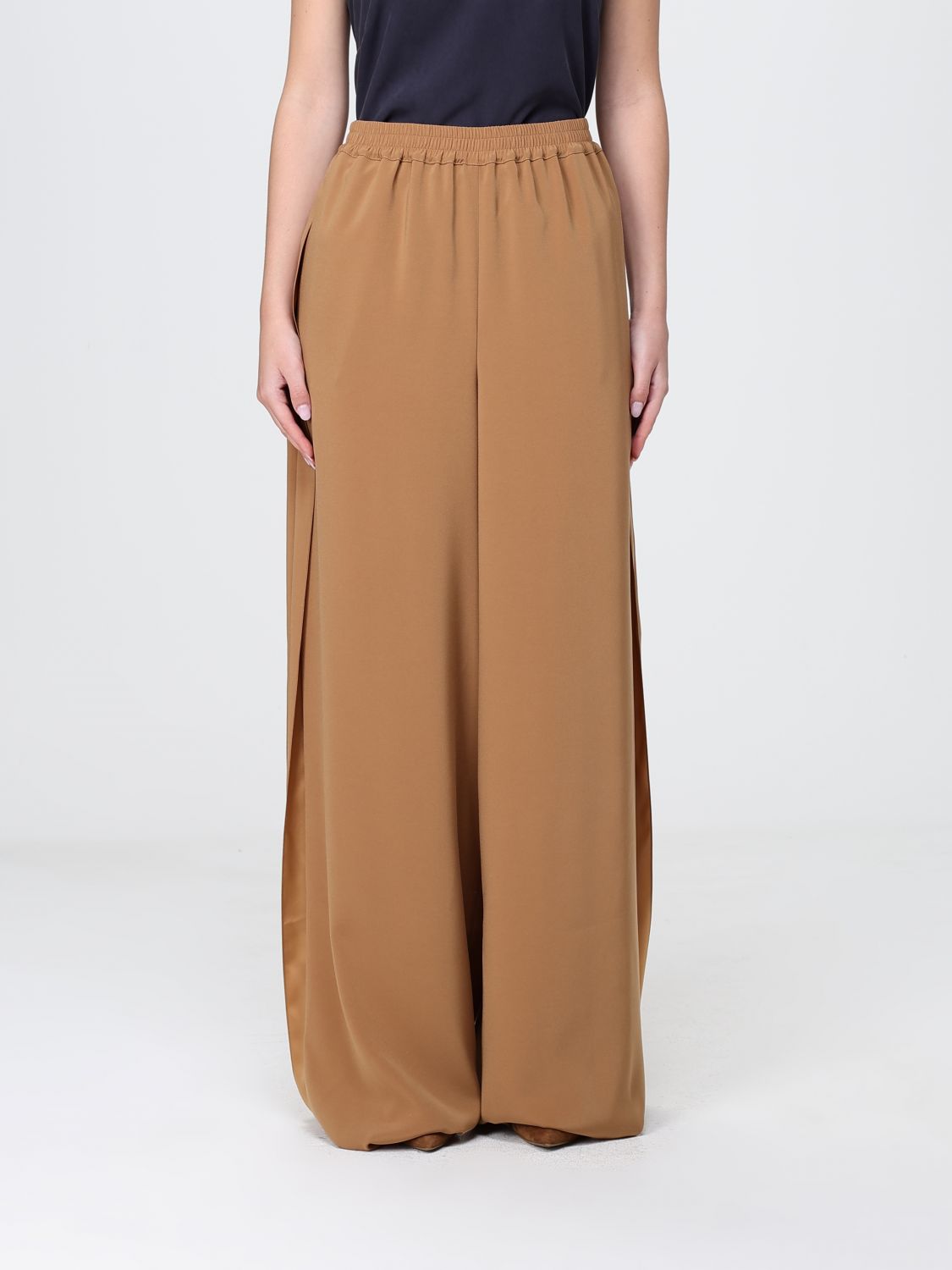 Max Mara Pants Woman Brown MAX MARA