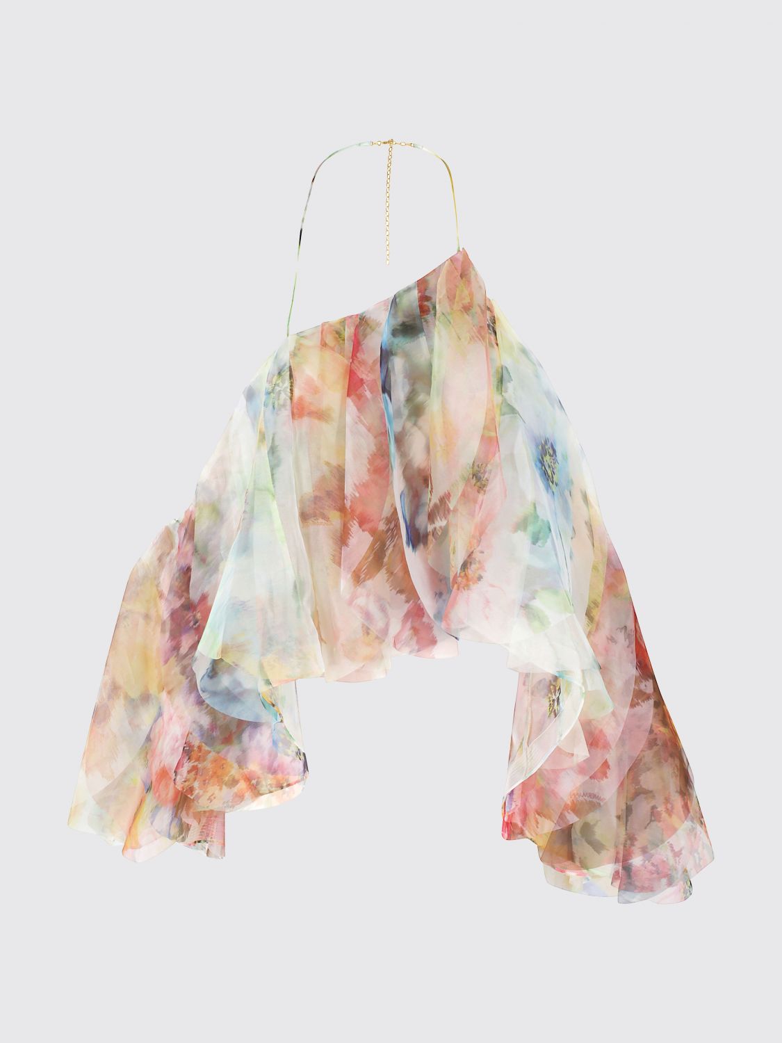 Zimmermann Women Luna Fanned Multicolor Top ZIMMERMANN