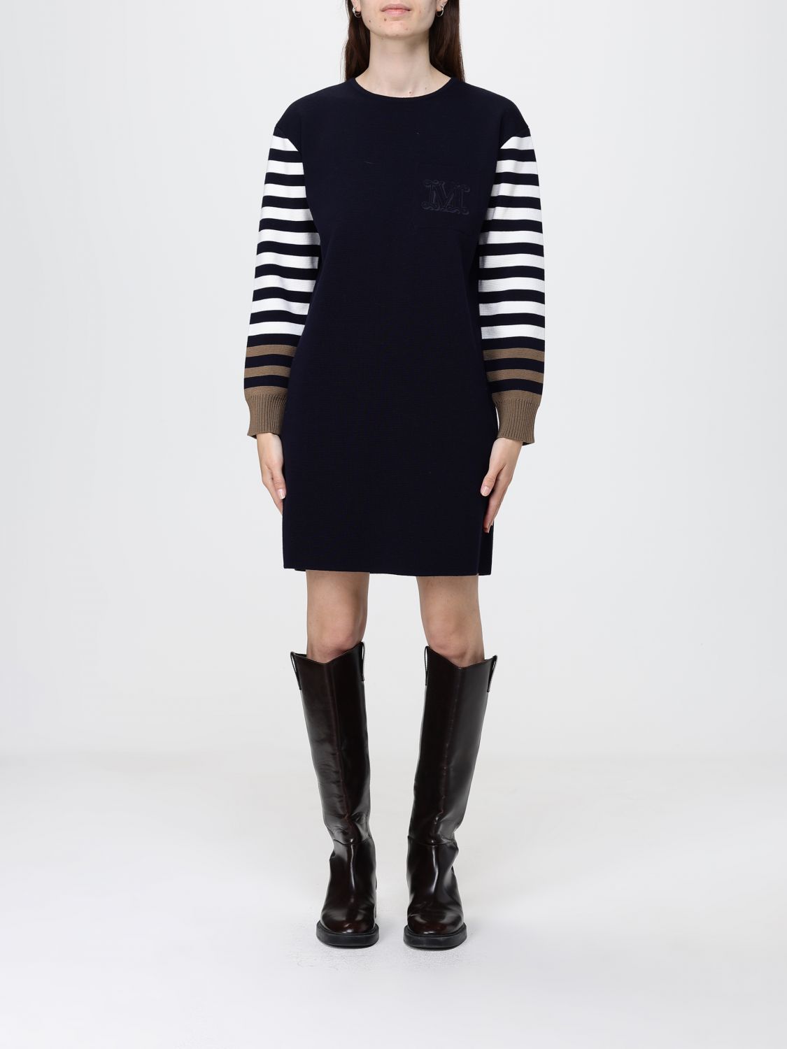 Max Mara Dress Woman Blue MAX MARA