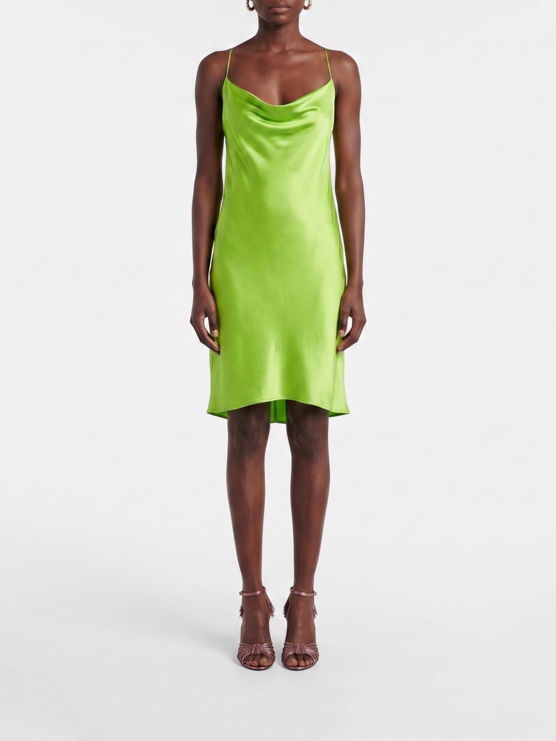 Saint Laurent Dress Woman Green SAINT LAURENT