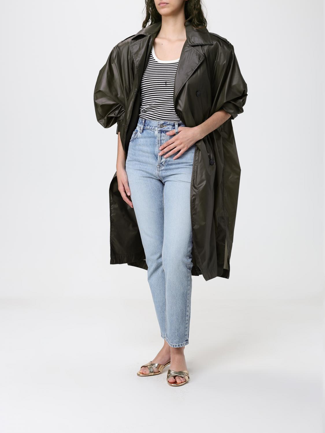Saint Laurent Jeans Woman Blue SAINT LAURENT