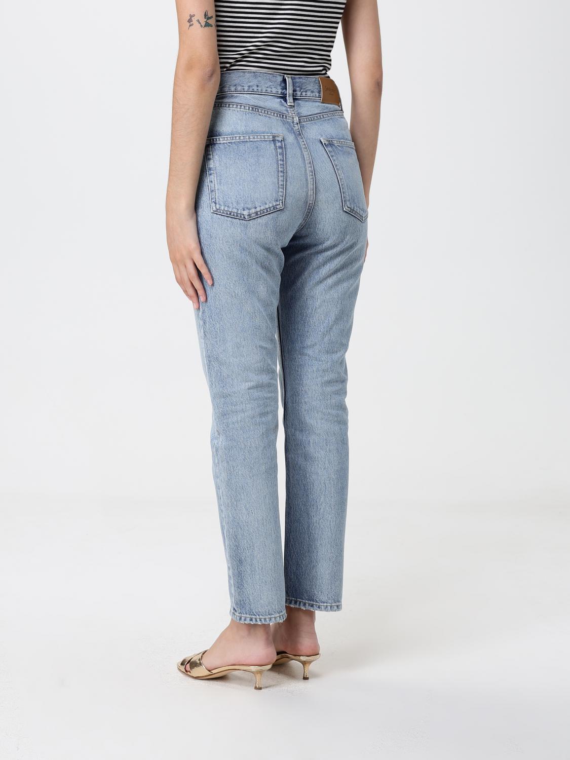 Saint Laurent Jeans Woman Blue SAINT LAURENT