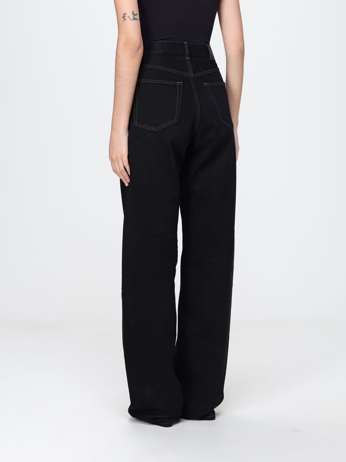 Saint Laurent Jeans Woman Black SAINT LAURENT