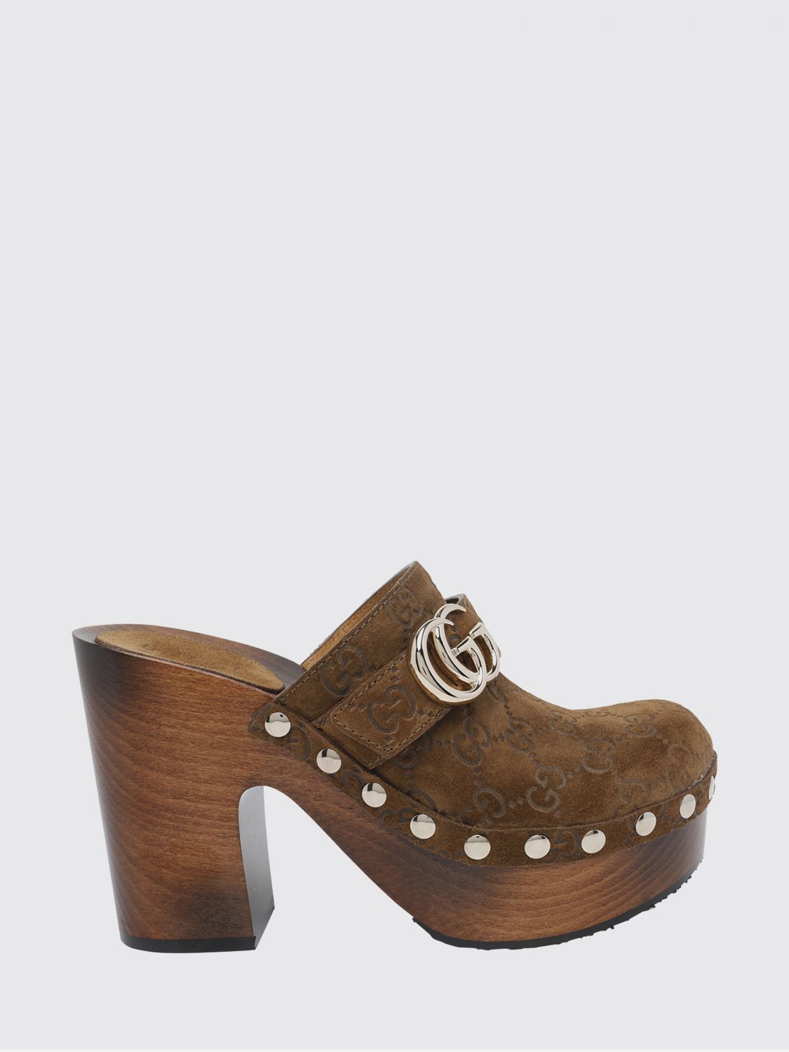 Gucci High Heel Shoes Woman Brown GUCCI