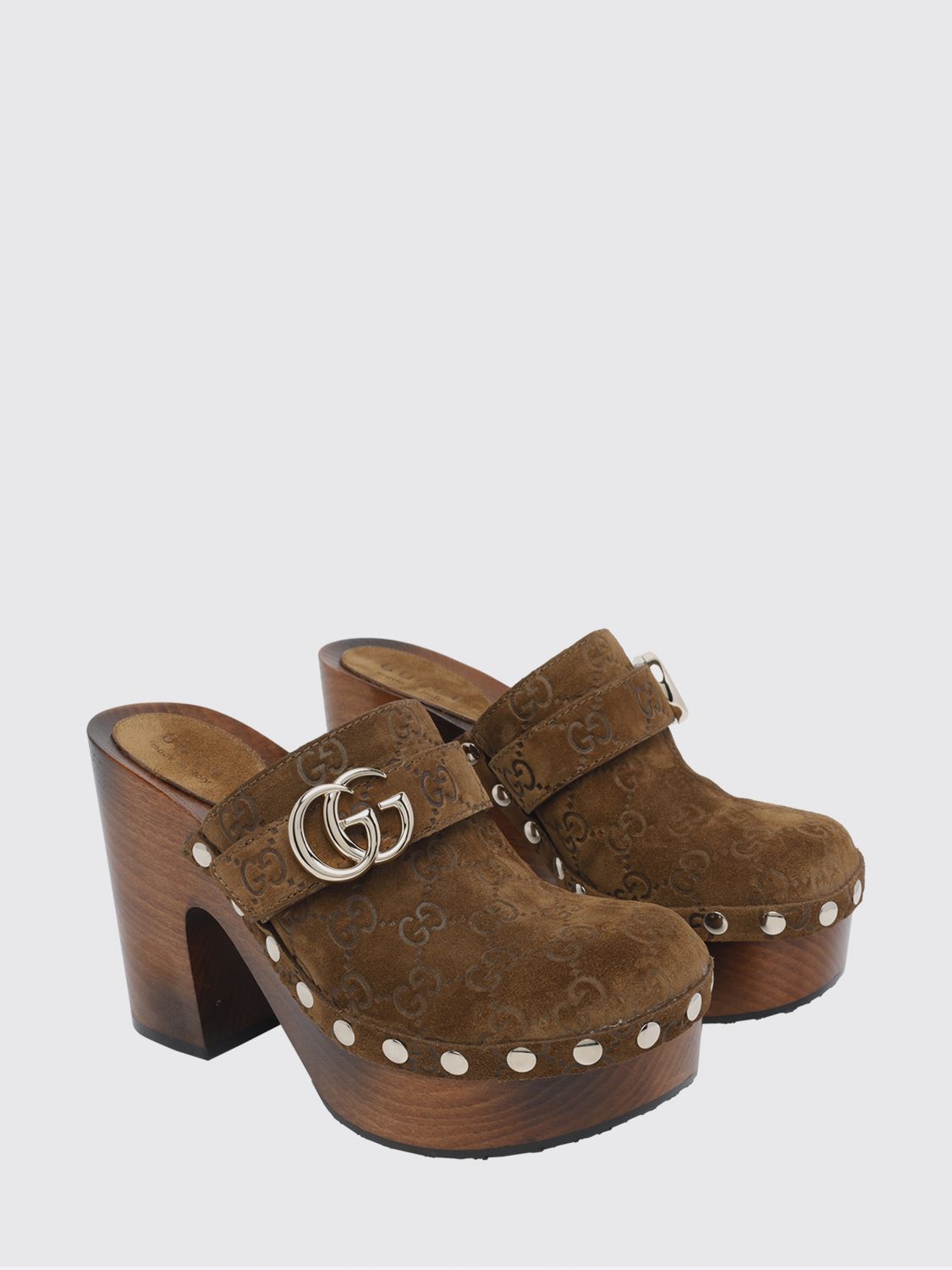 Gucci High Heel Shoes Woman Brown GUCCI