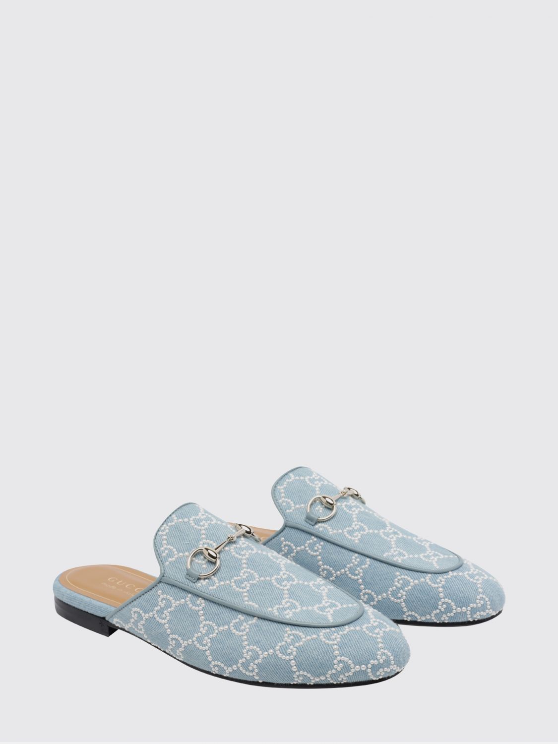 Gucci Flat Shoes Woman Blue GUCCI