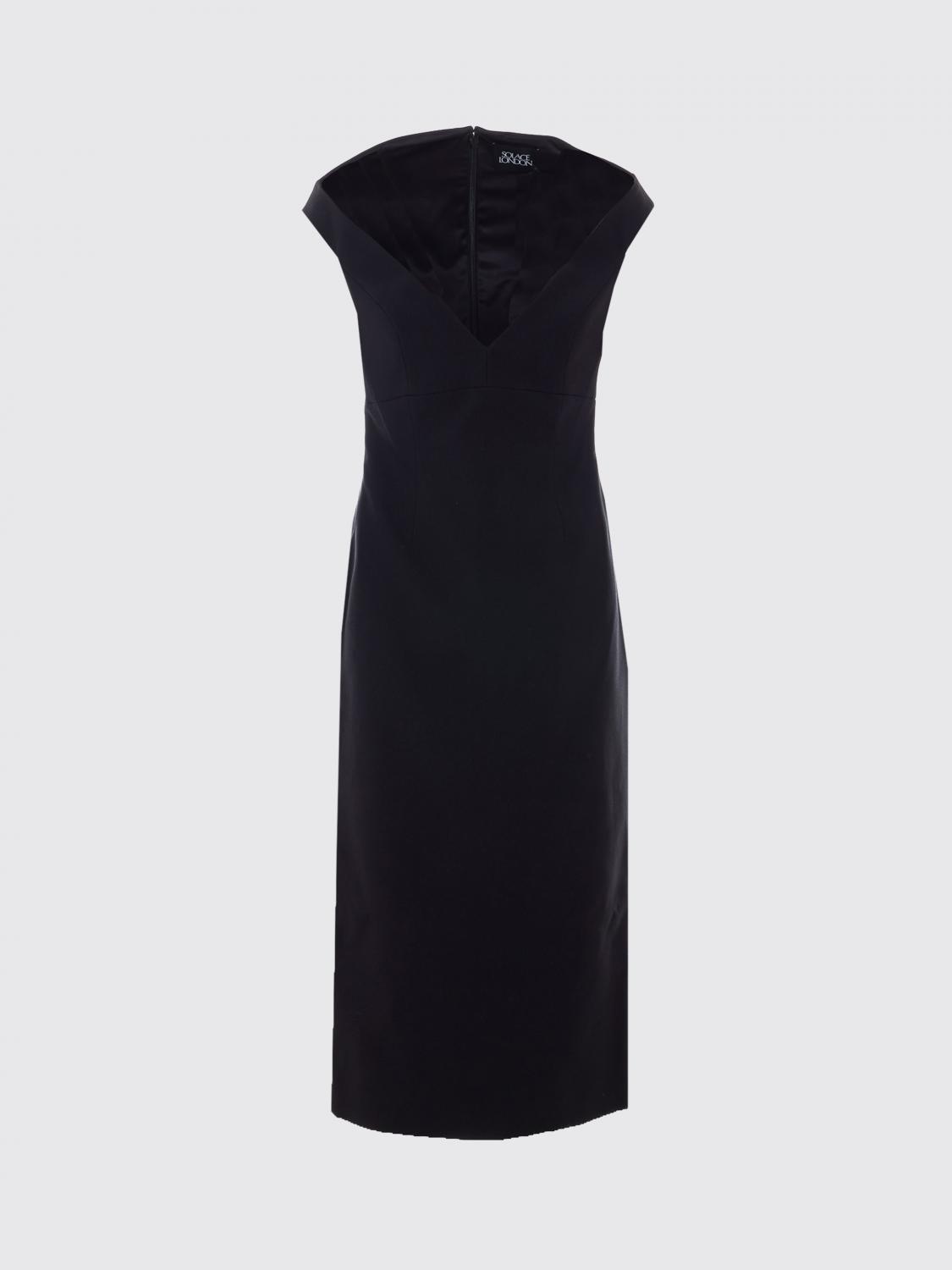 Solace London Dress Woman Black SOLACE LONDON