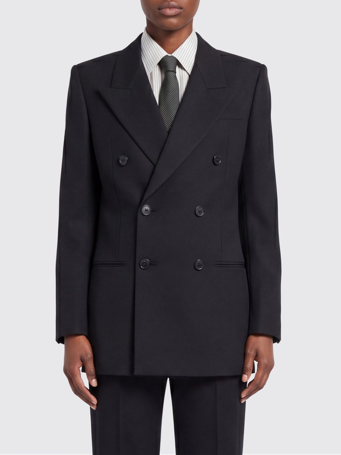 Saint Laurent Jacket Woman Black SAINT LAURENT