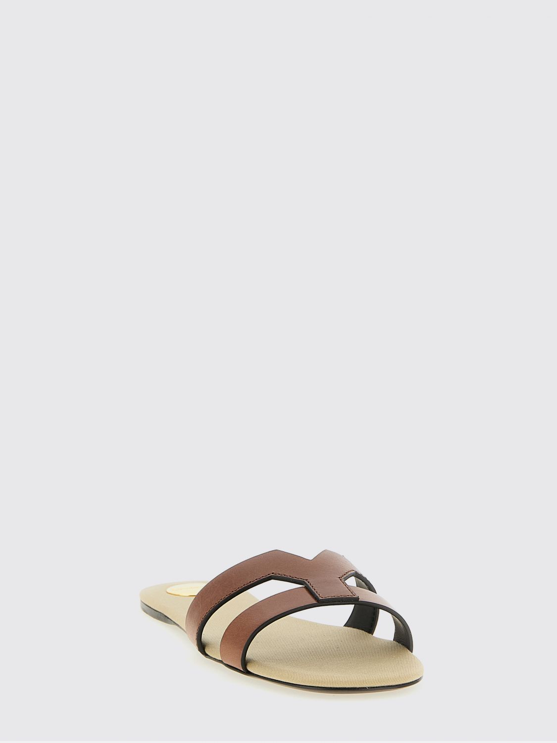 Saint Laurent Heeled Sandal Woman Brown SAINT LAURENT