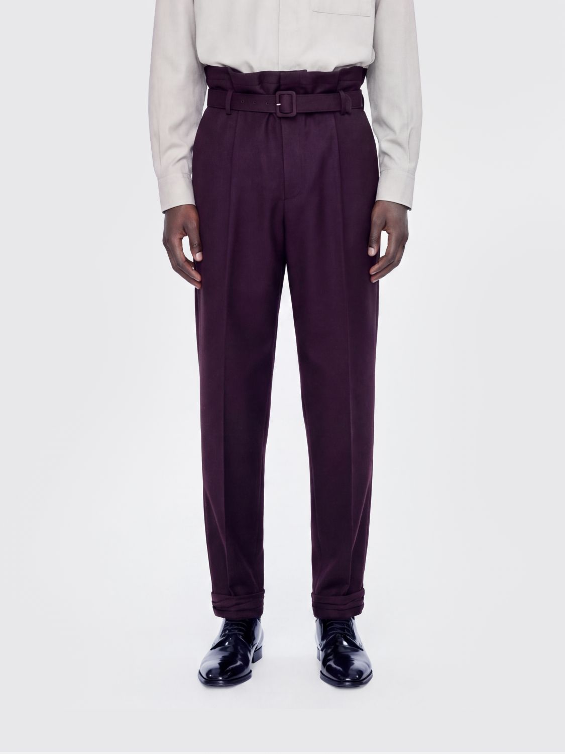 Saint Laurent Pants Men Violet SAINT LAURENT