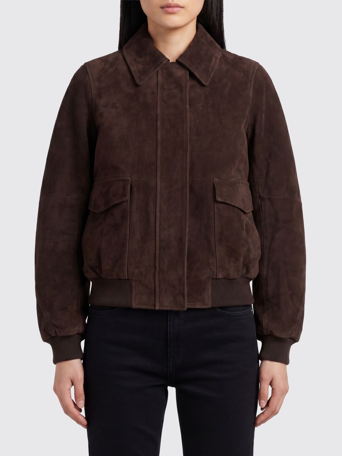 Loewe Jacket Woman Coffee LOEWE