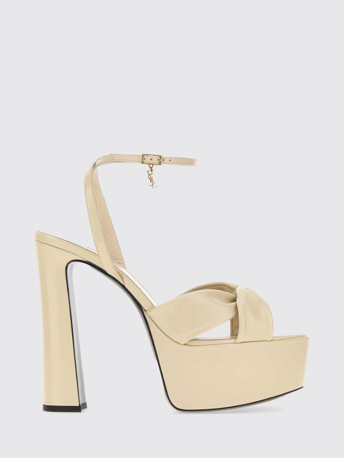 Saint Laurent Heeled Sandal Woman White SAINT LAURENT