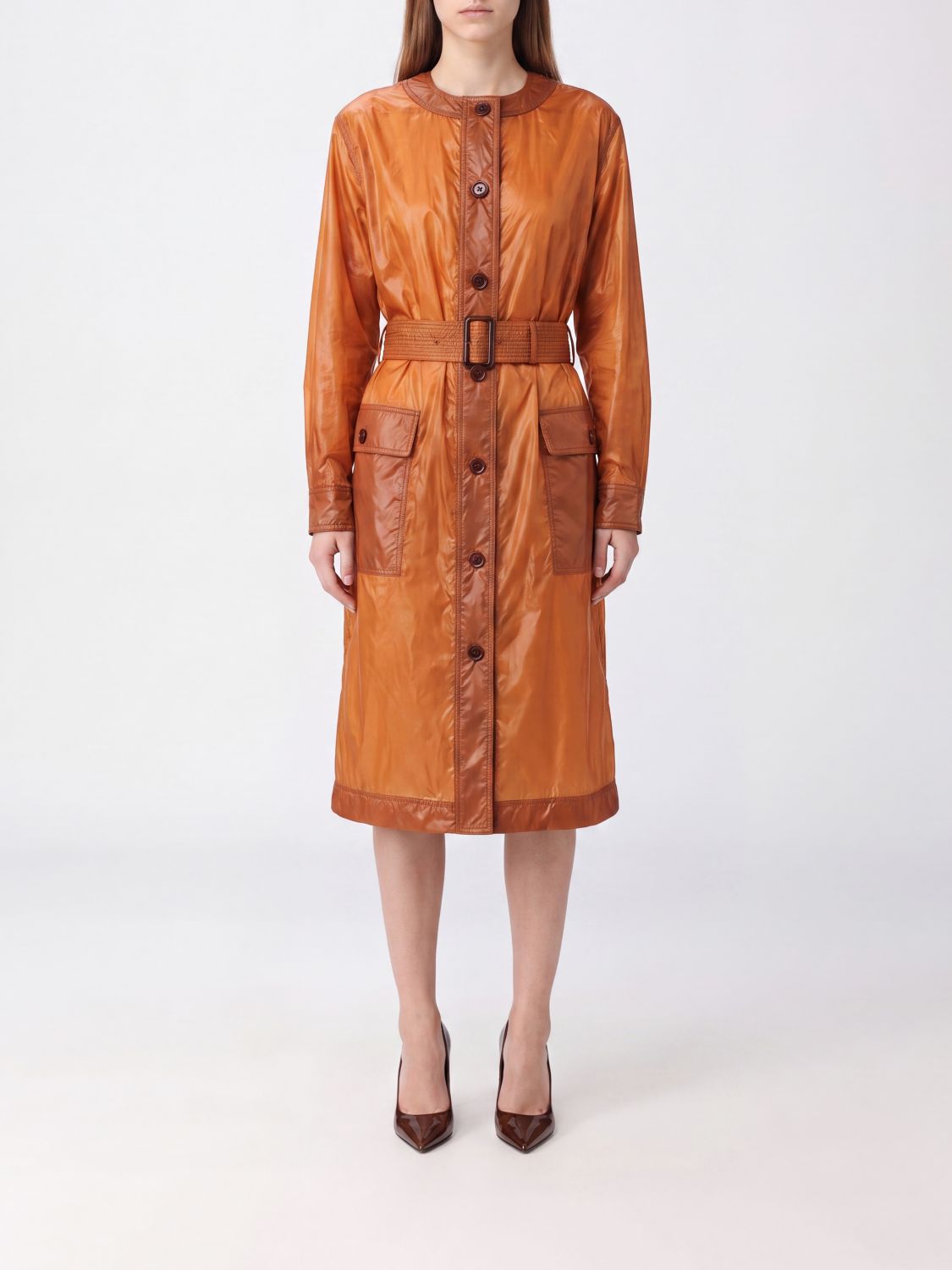Saint Laurent Dress Woman Brown SAINT LAURENT