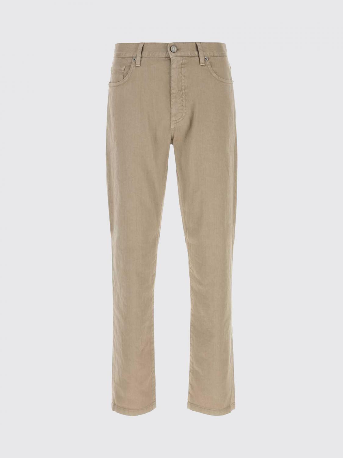 Zegna Men Zegna Linen Blend Slim Fit Jeans ZEGNA